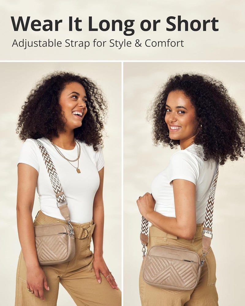 Vantamo Crossbody Bags For Women with Anti-Pickpocket Clip, Premium Purses for Women, Adjustable Strap Handbags & Gift Box - Image 4